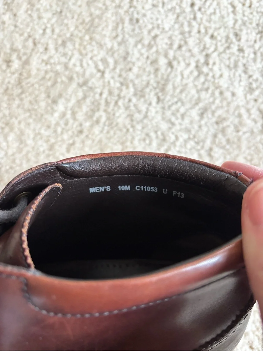 Cole Haan Brown Leather Brogue Chukka Boots